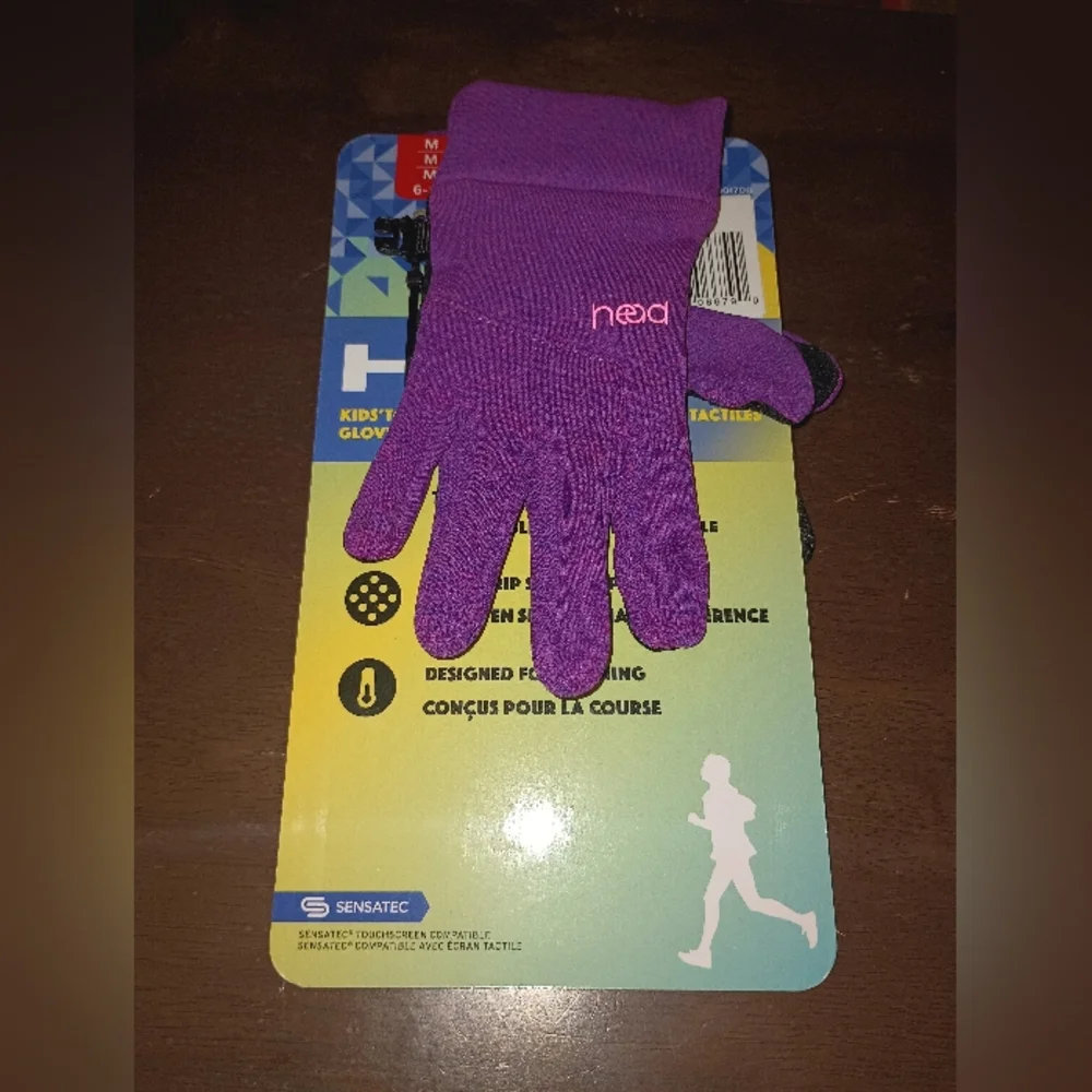 Head Kid's Touchscreen Gloves Purple Size Medium (6-10)